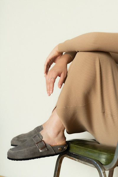 COLUMBA NOVA PIEL GAMUZA GRIS