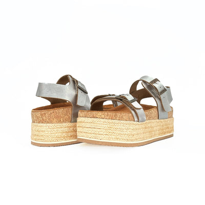 LUCERO SÚPER WEDGE SINTÉTICO PLATA