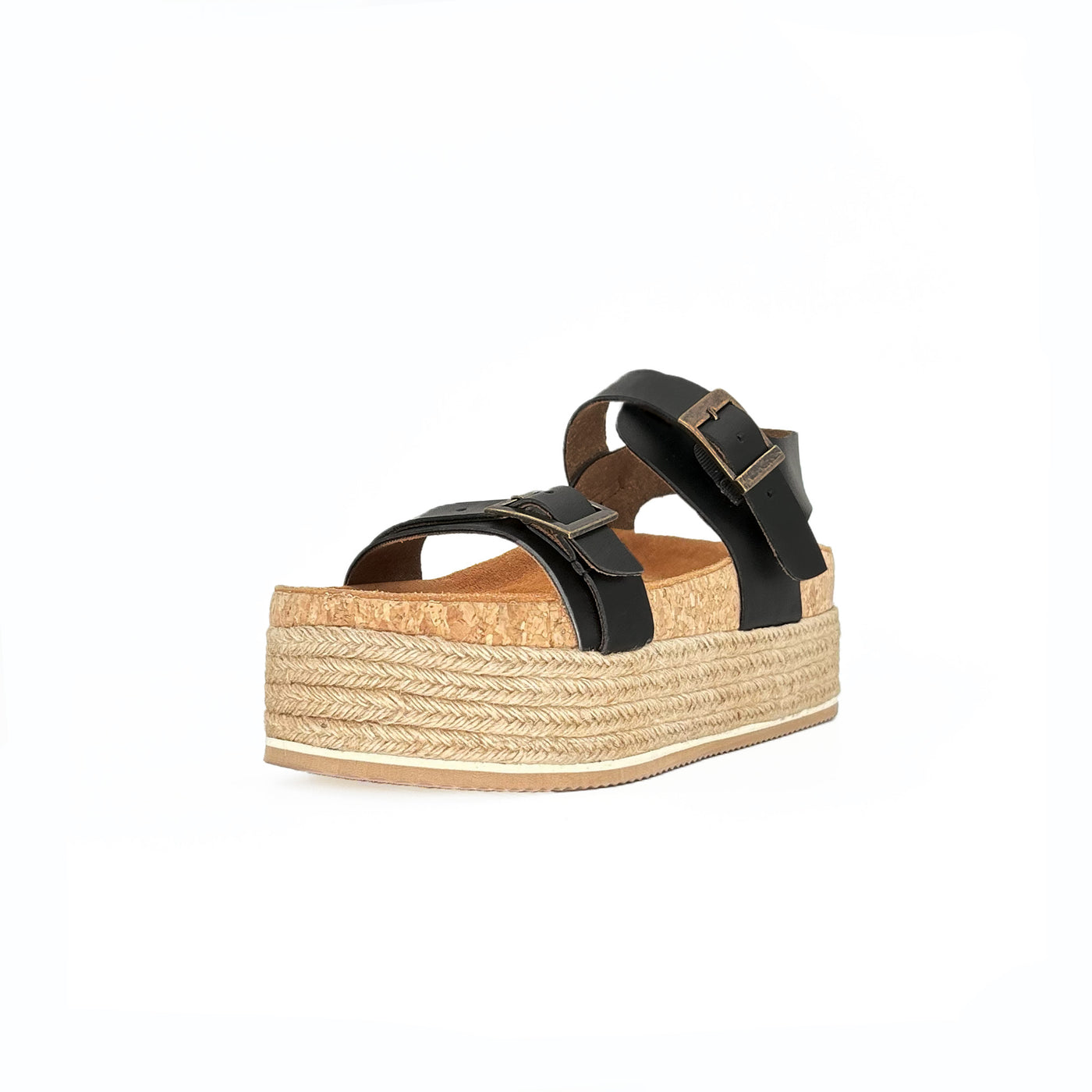 LUCERO SÚPER WEDGE SINTÉTICO NEGRO